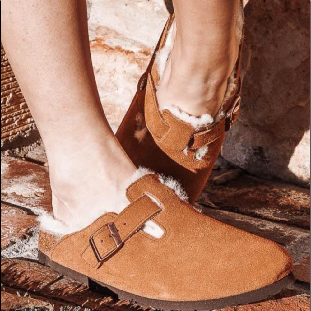 Birkenstock’s Boston shearling